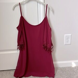 Maroon Tobi Dress